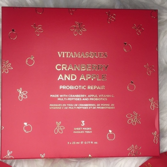 Vitamasques Cranberry Apple Probiotic Repair Mask New - Picture 8 of 9